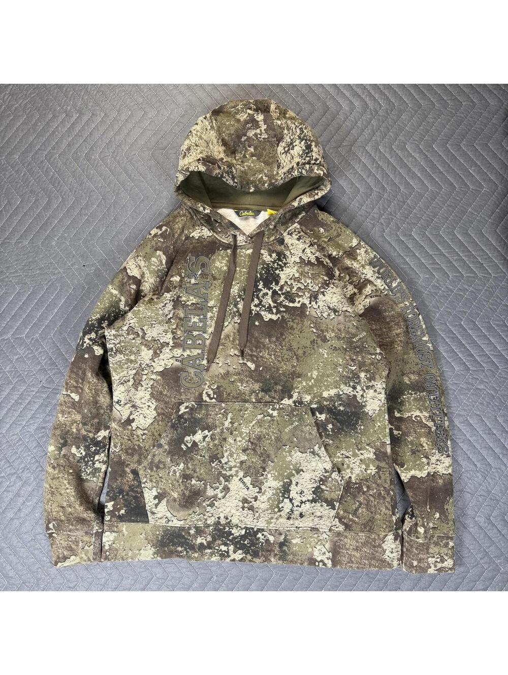 Cabela’s Camo Pullover Hoodie Mens Medium